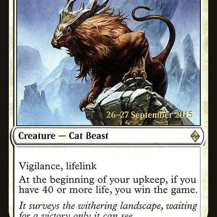 Felidar Sovereign [Battle for Zendikar Prerelease Promos]