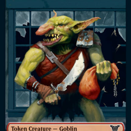 Smoke Blessing // Goblin Double-Sided Token [Kamigawa: Neon Dynasty Commander Tokens]