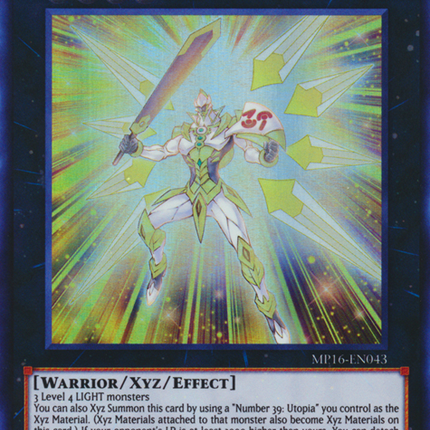 Number S39: Utopia Prime [MP16-EN043] Super Rare
