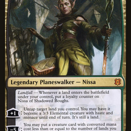 Nissa of Shadowed Boughs [Zendikar Rising]
