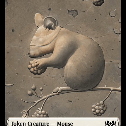 Mouse // Food (0013) Double-Sided Token [Wilds of Eldraine Tokens]