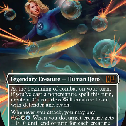 Invisible Woman (Borderless) (Surge Foil) [Marvel Super Heroes Commander]