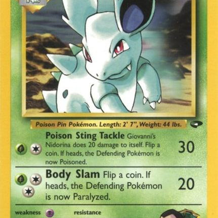Giovanni's Nidorina (44/132) [Gym Challenge Unlimited]