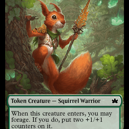 Bushy Bodyguard Token [Bloomburrow Tokens]