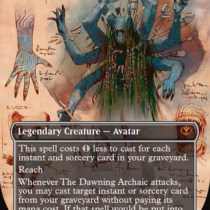 The Dawning Archaic (Borderless) [Secrets of Strixhaven]