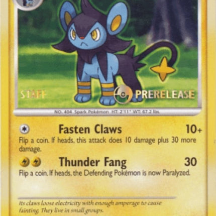 Luxio (52/130) (Prerelease Promo Staff) [Nintendo: Black Star Promos]