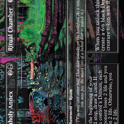 Unholy Annex // Ritual Chamber (Borderless) [Duskmourn: House of Horror]