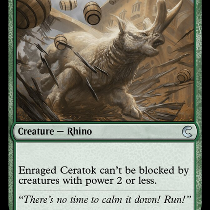 Enraged Ceratok [Ravnica: Clue Edition]