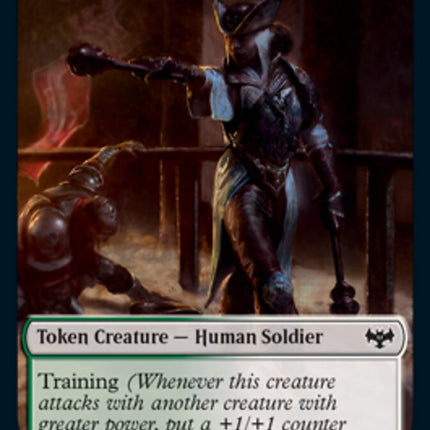 Zombie (008) // Human Soldier Double-Sided Token [Innistrad: Crimson Vow Tokens]