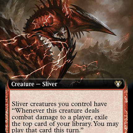 Capricious Sliver (Extended Art) [Commander Masters]