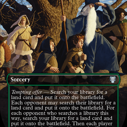 Tempt with Discovery (Borderless) [The Lord of the Rings: Tales of Middle-Earth Commander]