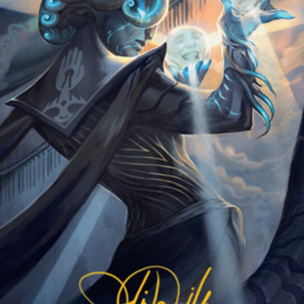 Queza, Augur of Agonies Art Card (Gold-Stamped Signature) [Streets of New Capenna Art Series]