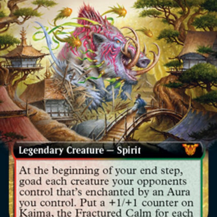 Kaima, the Fractured Calm (Extended Art) [Kamigawa: Neon Dynasty Commander]