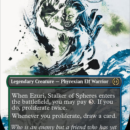 Ezuri, Stalker of Spheres (Borderless Ichor) [Phyrexia: All Will Be One]