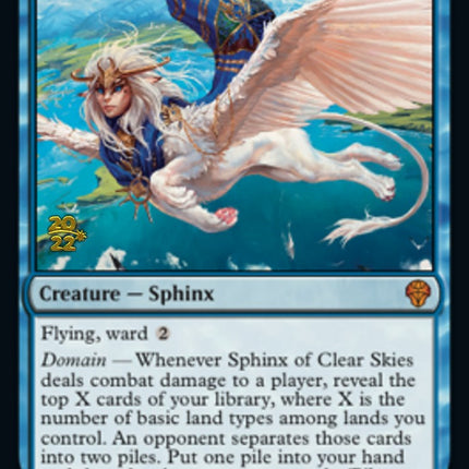 Sphinx of Clear Skies [Dominaria United Prerelease Promos]