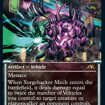 Surgehacker Mech (Showcase Soft Glow) [Kamigawa: Neon Dynasty]