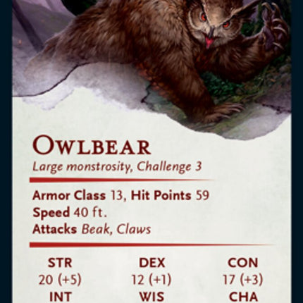 Owlbear Art Card [Dungeons & Dragons: Adventures in the Forgotten Realms Art Series]