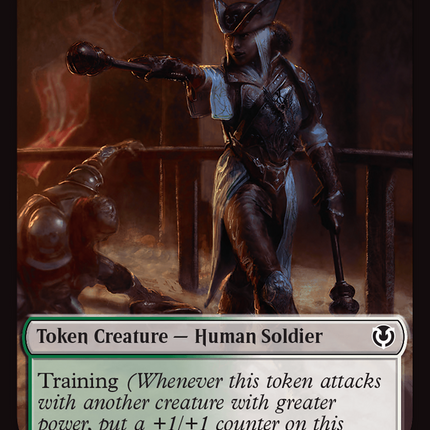 Human Soldier (0020) // Emblem - Tamiyo, Field Researcher Double-Sided Token [Innistrad Remastered Tokens]