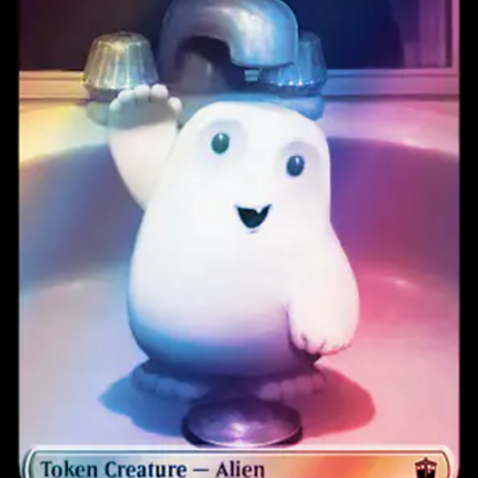 Alien // Alien Salamander Double-Sided Token (Surge Foil) [Doctor Who Tokens]