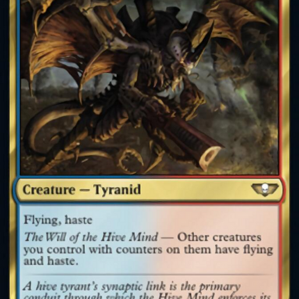 Winged Hive Tyrant (Surge Foil) [Warhammer 40,000]