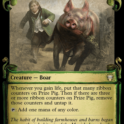 Prize Pig [The Lord of the Rings: Tales of Middle-Earth Commander Showcase Scrolls]
