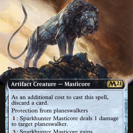 Sparkhunter Masticore (Extended Art) [Core Set 2021]