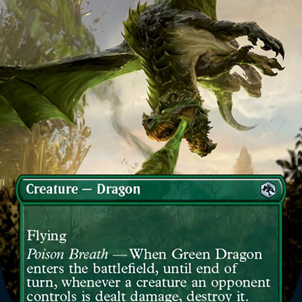 Green Dragon (Borderless Alternate Art) [Dungeons & Dragons: Adventures in the Forgotten Realms]