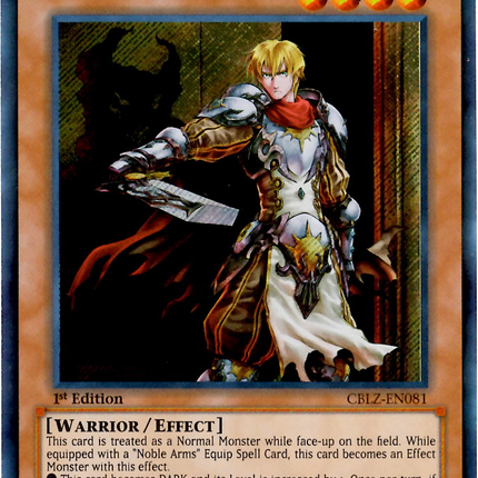 Noble Knight Medraut [CBLZ-EN081] Secret Rare