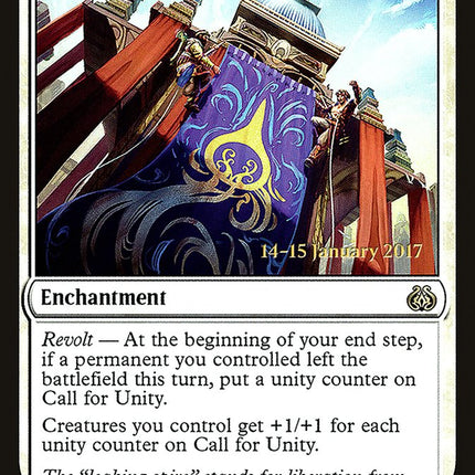 Call for Unity [Aether Revolt Prerelease Promos]