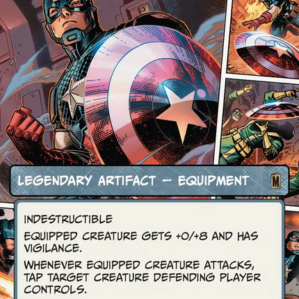 Captain America's Shield (Borderless) (0311) [Marvel Super Heroes]
