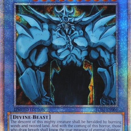 Obelisk the Tormentor (25th Anniversary) [LC01-EN001] Quarter Century Secret Rare