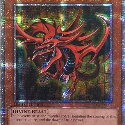 Slifer the Sky Dragon (25th Anniversary) [LC01-EN002] Quarter Century Secret Rare