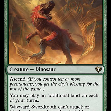 Wayward Swordtooth [Commander Masters]