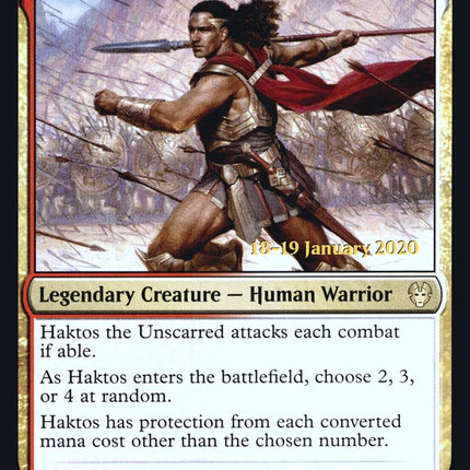 Haktos the Unscarred [Theros Beyond Death Prerelease Promos]