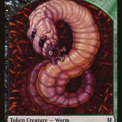 Zombie // Worm Double-Sided Token [Commander 2016 Tokens]