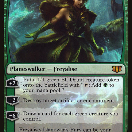 Freyalise, Llanowar's Fury (Oversized) [Commander 2014 Oversized]