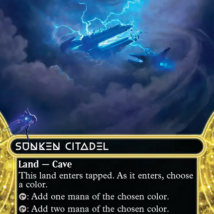 Sunken Citadel (0131) (Borderless) (Galaxy Foil) [Edge of Eternities: Stellar Sights]