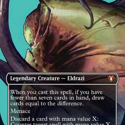 Kozilek, the Great Distortion (Borderless Profile) [Commander Masters]