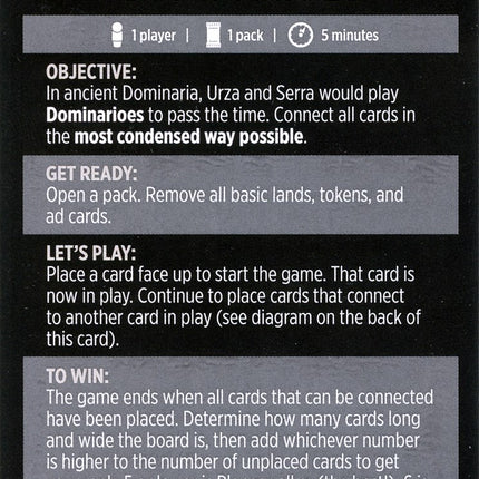 Dominarioes (Magic Minigame) [Phyrexia: All Will Be One Minigame]
