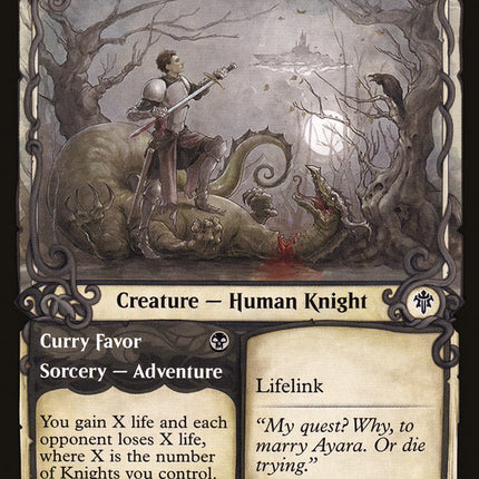 Smitten Swordmaster // Curry Favor (Showcase) [Throne of Eldraine]
