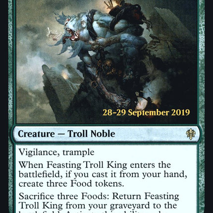 Feasting Troll King [Throne of Eldraine Prerelease Promos]