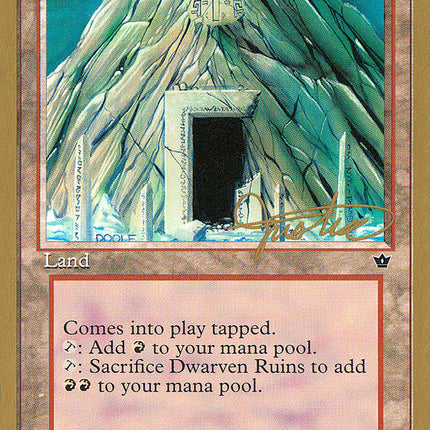 Dwarven Ruins (Mark Justice) [Pro Tour Collector Set]