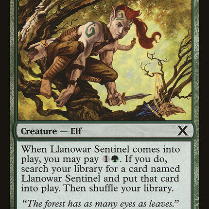 Llanowar Sentinel [Tenth Edition]