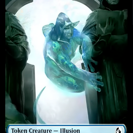 Illusion // Jace Double-Sided Token [Reality Fracture Tokens]