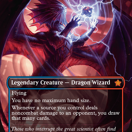 Niv-Mizzet, Visionary (Borderless) (Mana Foil) [Foundations]