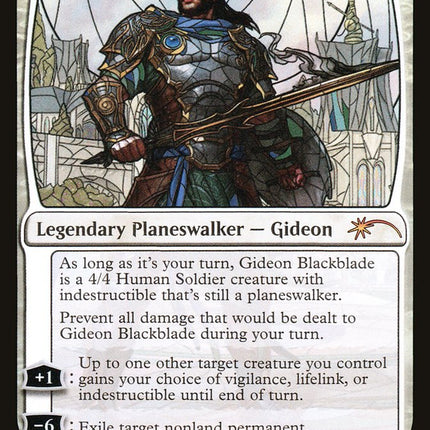 Gideon Blackblade (Stained Glass) [Secret Lair Drop Promos]