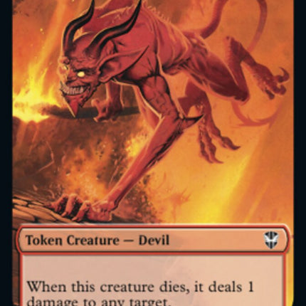 Soldier (33) // Devil Double-Sided Token [Streets of New Capenna Commander Tokens]