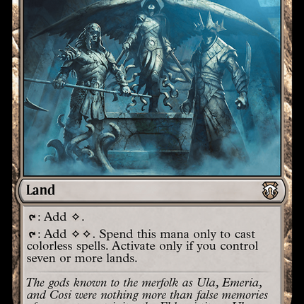 Shrine of the Forsaken Gods (Ripple Foil) [Modern Horizons 3 Commander]
