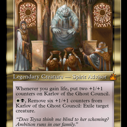 Karlov of the Ghost Council (Retro Frame) [Ravnica Remastered]