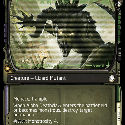 Alpha Deathclaw (Showcase) (Surge Foil) [Fallout]